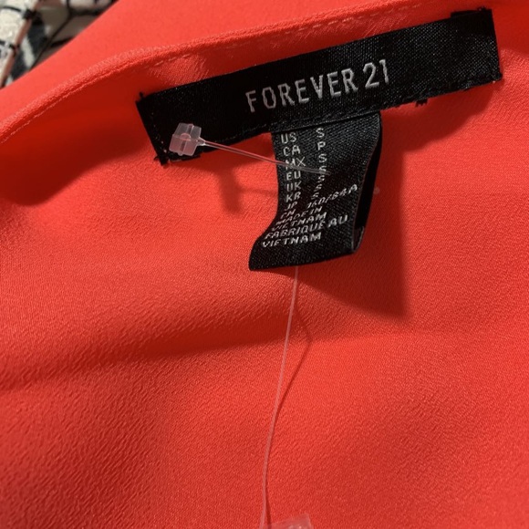 Forever 21 NWT Dress soft Orange SZ S - Picture 6 of 8